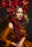 Bee J Stanley LuXee ~ The Red Goddess Floral Headdress