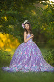 LuXee Couture Gown Rental~Bella Purple