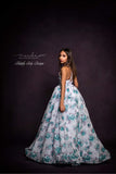 LuXee Couture Gown Rental~ Teal Roses